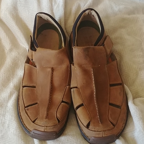 Men's Timberland leather sandals size 15W - Picture 3 of 10